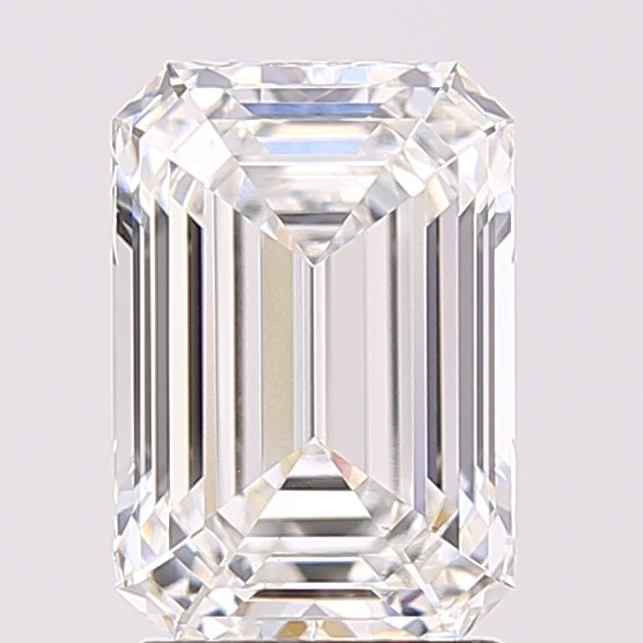2.58 Carat Emerald Shaped, Excellent Cut, E Color, VS1 Clarity, IGI Certified Lab Grown Diamond