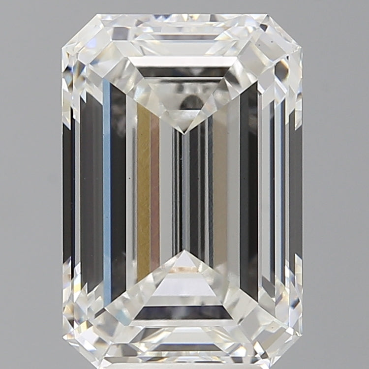 6.06 Carat Emerald Shaped, Ideal Cut, F Color, VS1 Clarity, IGI Certified Lab Grown Diamond