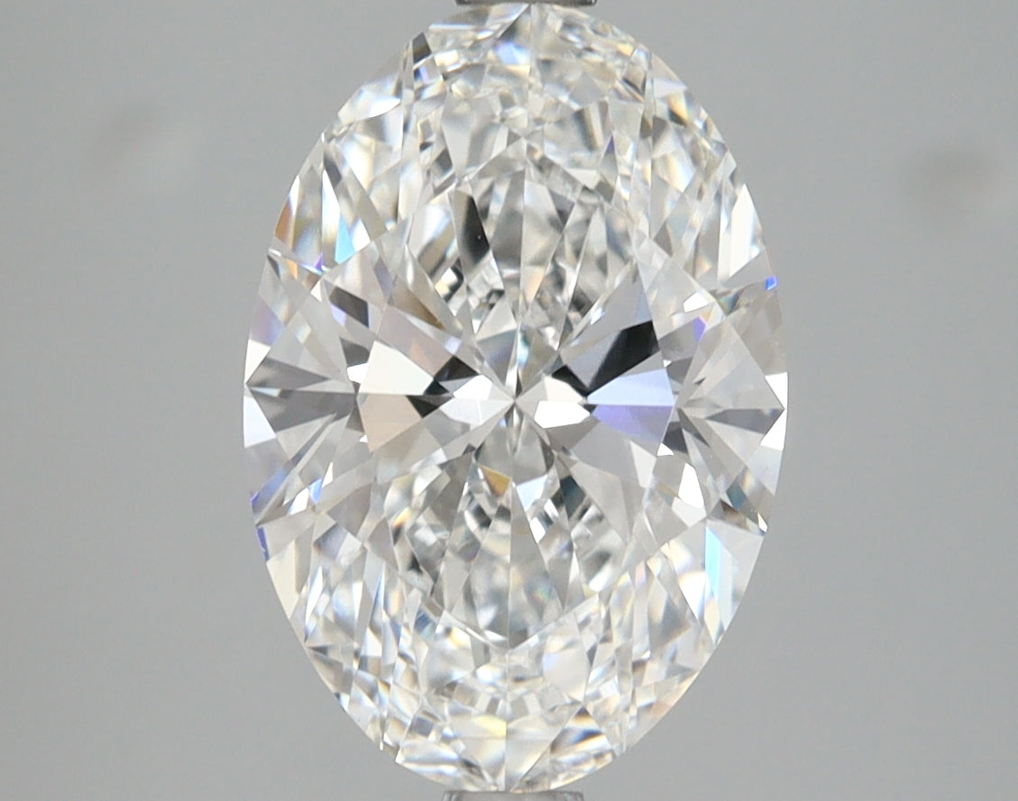 3.08 Carat Oval Shaped, Ideal Cut, D Color, VVS2 Clarity, IGI Certified Lab Grown Diamond