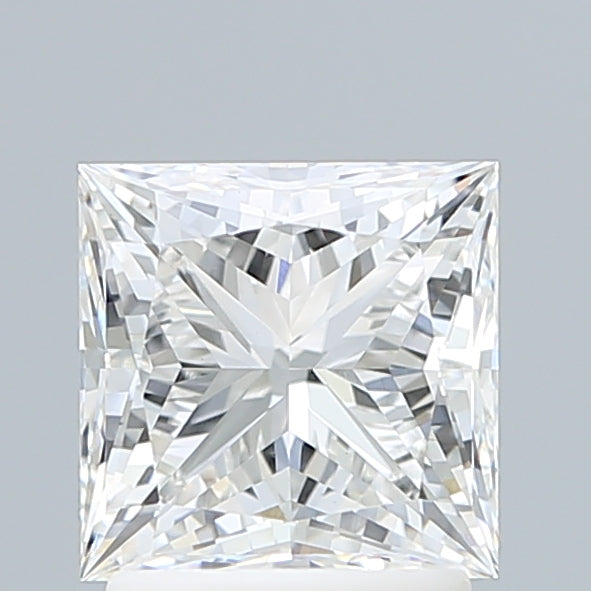 2.09 Carat Princess Shaped, Ideal Cut, F Color, VVS2 Clarity, IGI Certified Lab Grown Diamond