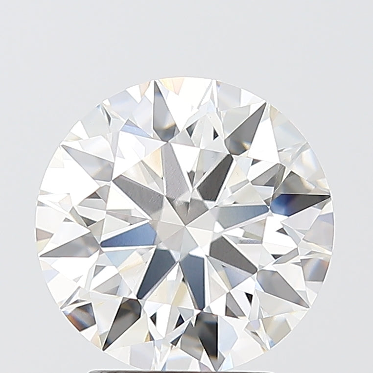 3.09 Carat Round Shaped, Ideal Cut, F Color, VVS2 Clarity, IGI Certified Lab Grown Diamond