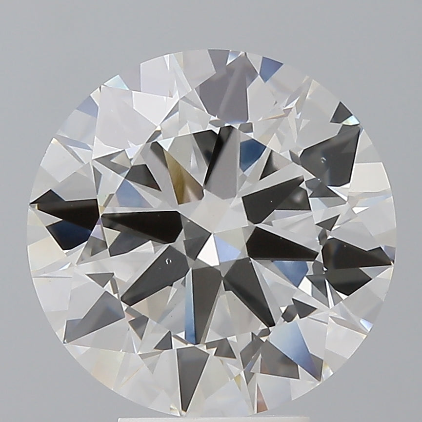 5.53 Carat Round Shaped, Ideal Cut, F Color, VS1 Clarity, IGI Certified Lab Grown Diamond