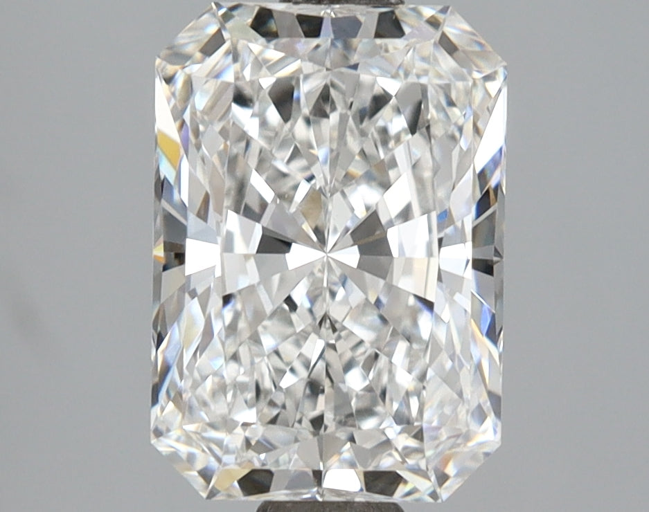 2.59 Carat Radiant Shaped, Ideal Cut, E Color, VVS1 Clarity, IGI Certified Lab Grown Diamond