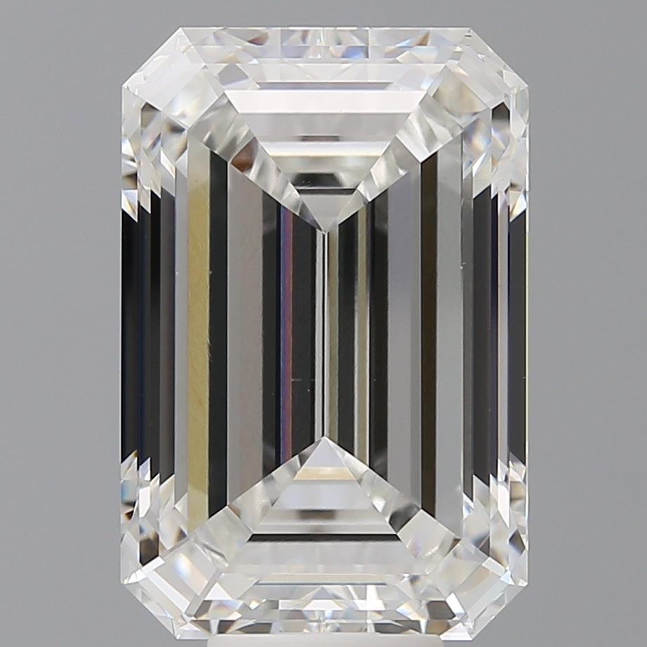 10.56 Carat Emerald Shaped, Excellent Cut, F Color, VVS2 Clarity, IGI Certified Lab Grown Diamond