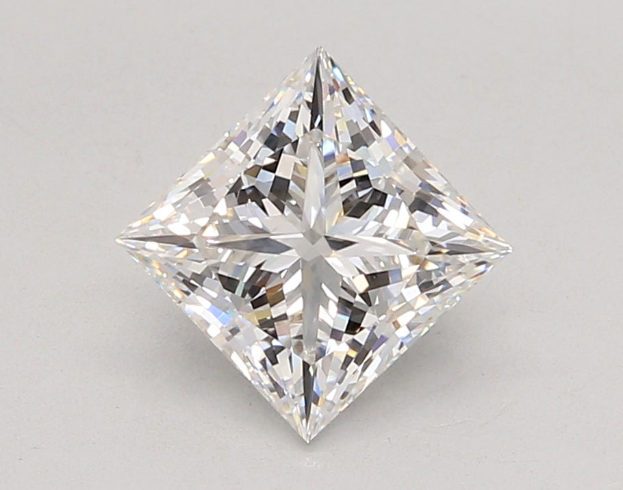 2.05 Carat Princess Shaped, Ideal Cut, E Color, VVS1 Clarity, IGI Certified Lab Grown Diamond