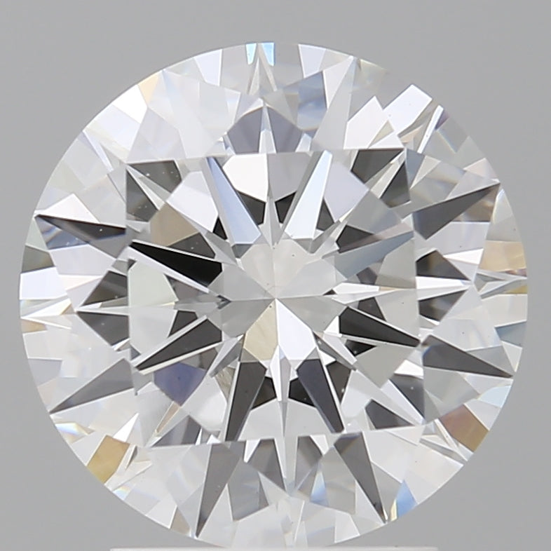 3.00 Carat Round Shaped, Excellent Cut, E Color, VVS2 Clarity, IGI Certified Lab Grown Diamond