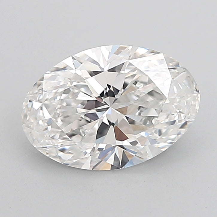 2.91 Carat Oval Shaped, Ideal Cut, D Color, VVS2 Clarity, IGI Certified Lab Grown Diamond