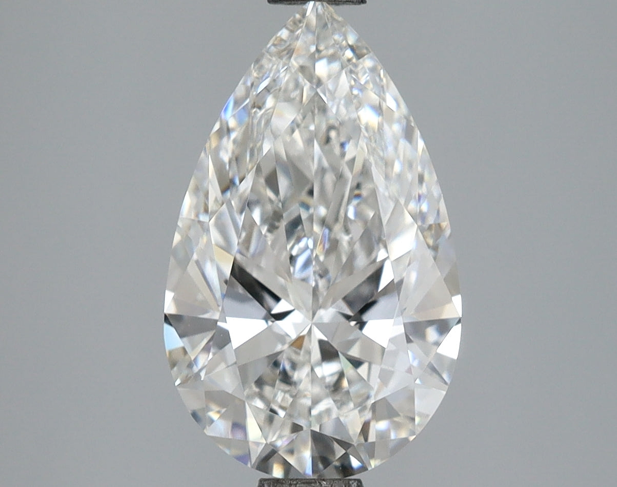 2.32 Carat Pear Shaped, Ideal Cut, E Color, VVS2 Clarity, IGI Certified Lab Grown Diamond