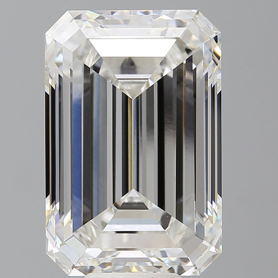 11.53 Carat Emerald Shaped, Ideal Cut, F Color, VVS2 Clarity, IGI Certified Lab Grown Diamond