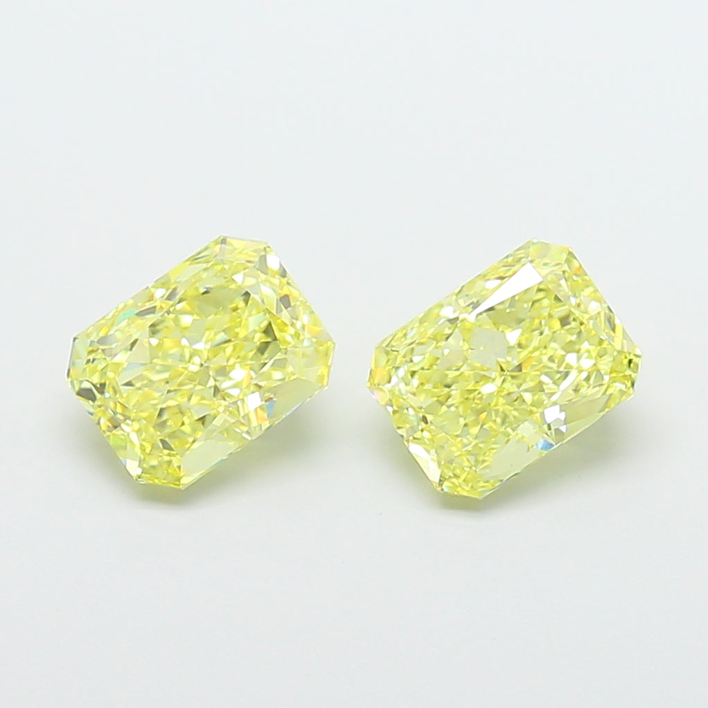 1.53 Carat Radiant Shaped, Ideal Cut, VVS2 Clarity, IGI Certified Lab Grown Diamond