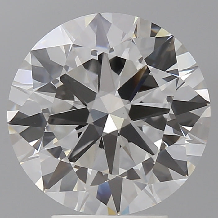 4.08 Carat Round Shaped, Excellent Cut, F Color, VVS2 Clarity, IGI Certified Lab Grown Diamond