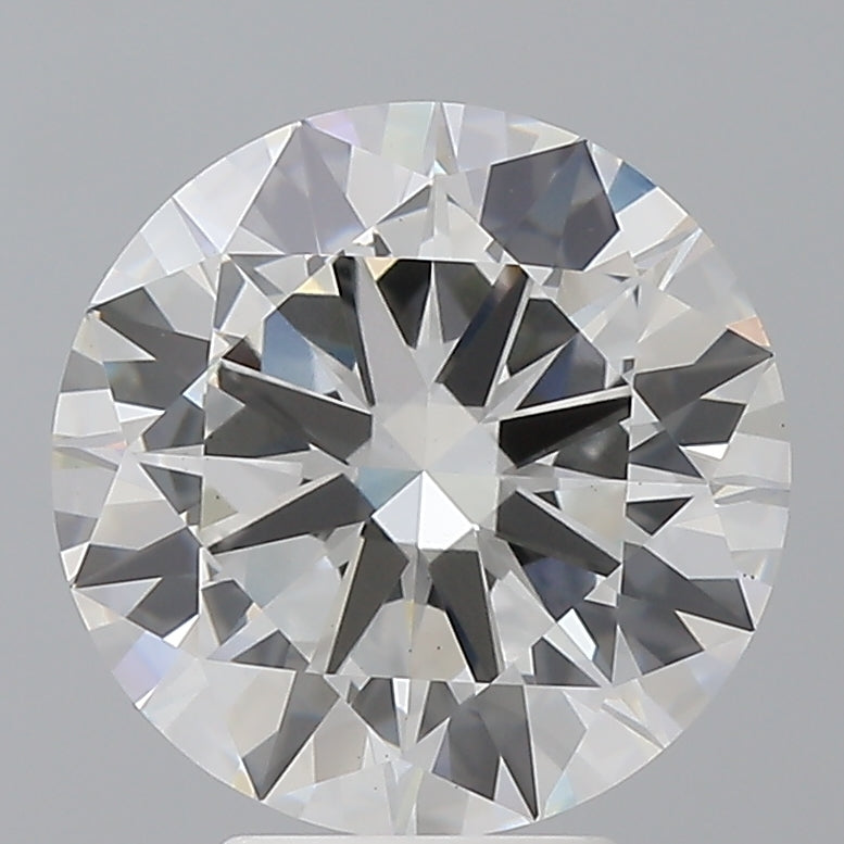 4.04 Carat Round Shaped, Excellent Cut, F Color, VS1 Clarity, IGI Certified Lab Grown Diamond