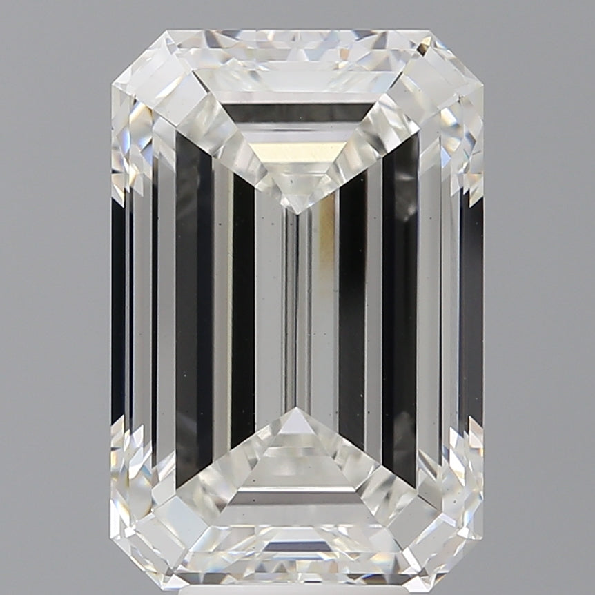 8.59 Carat Emerald Shaped, Ideal Cut, F Color, VS1 Clarity, IGI Certified Lab Grown Diamond