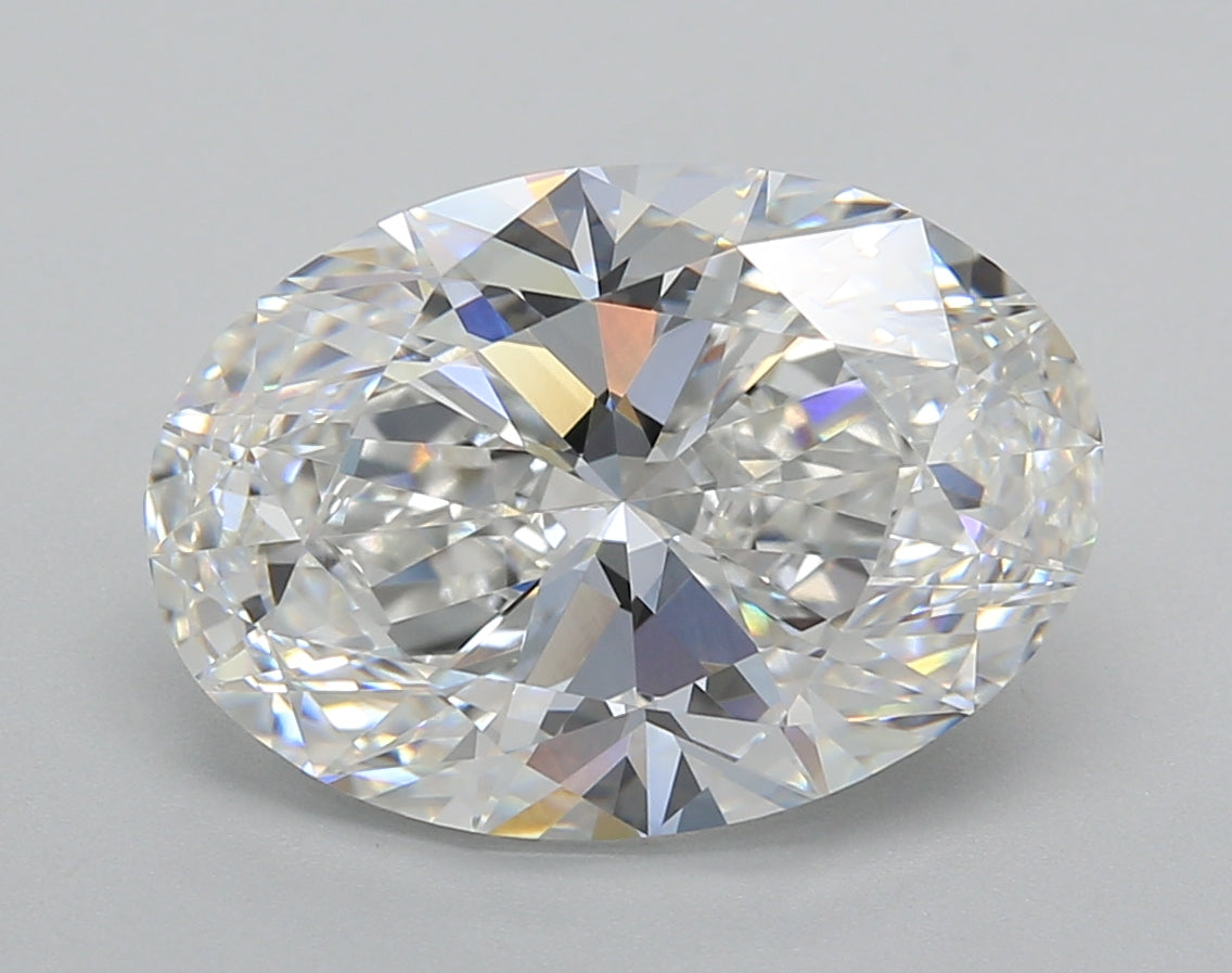 5.01 Carat Oval Shaped, Excellent Cut, D Color, VVS2 Clarity, IGI Certified Lab Grown Diamond