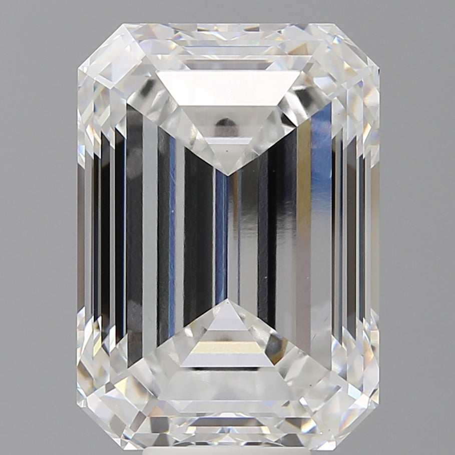 11.59 Carat Emerald Shaped, Excellent Cut, F Color, VS1 Clarity, IGI Certified Lab Grown Diamond
