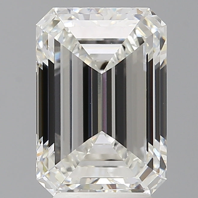 4.07 Carat Emerald Shaped, Excellent Cut, F Color, VS1 Clarity, IGI Certified Lab Grown Diamond