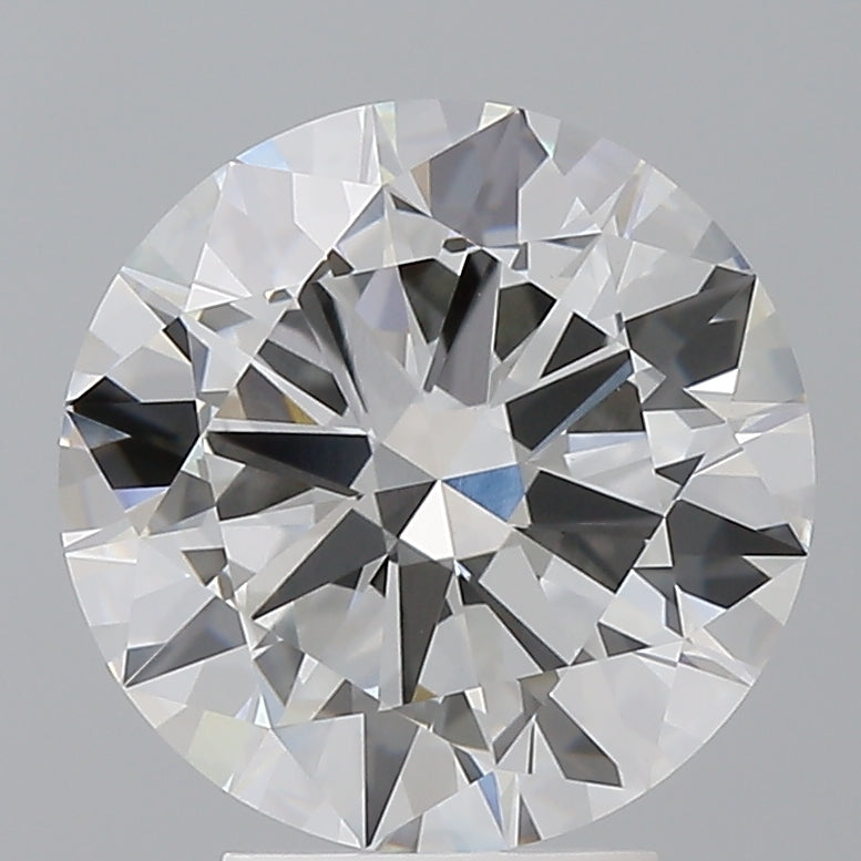 4.04 Carat Round Shaped, Excellent Cut, E Color, VVS2 Clarity, IGI Certified Lab Grown Diamond