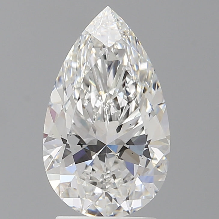 2.55 Carat Pear Shaped, Ideal Cut, E Color, VS2 Clarity, IGI Certified Lab Grown Diamond