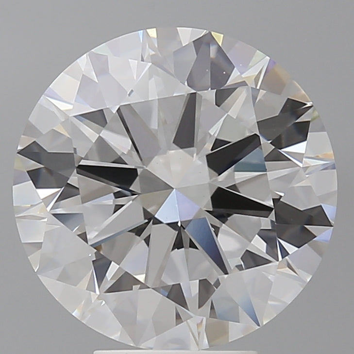 6.02 Carat Round Shaped, Excellent Cut, E Color, VVS2 Clarity, IGI Certified Lab Grown Diamond