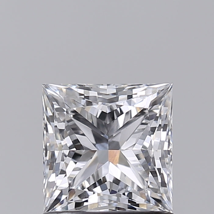 1.02 Carat Princess Shaped, Ideal Cut, E Color, VS1 Clarity, IGI Certified Lab Grown Diamond