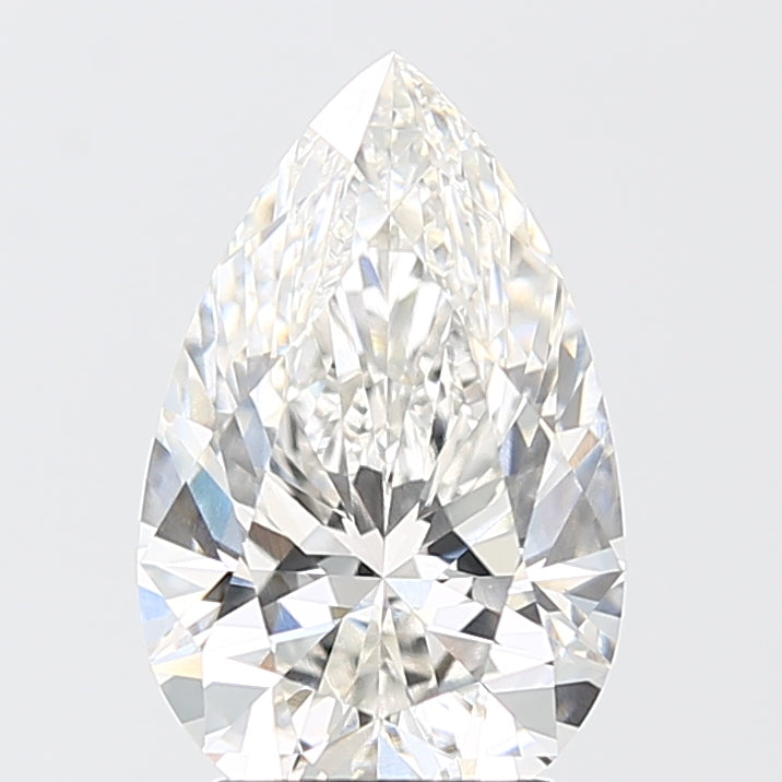 3.02 Carat Pear Shaped, Excellent Cut, G Color, VS1 Clarity, IGI Certified Lab Grown Diamond