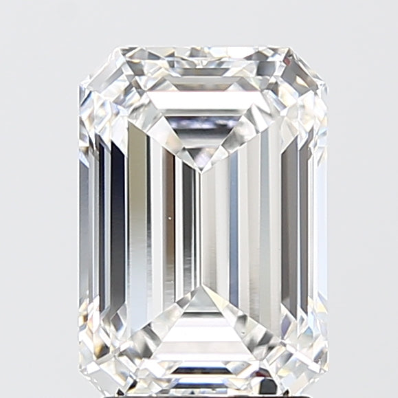 2.56 Carat Emerald Shaped, Ideal Cut, E Color, VS1 Clarity, IGI Certified Lab Grown Diamond