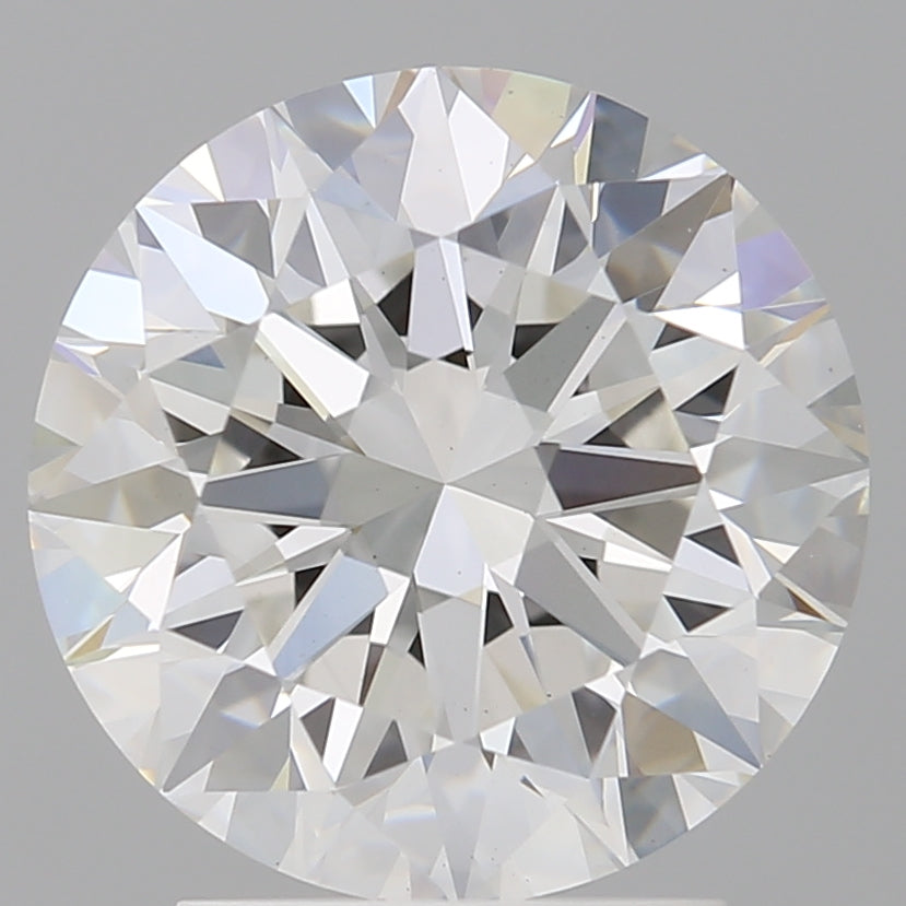 3.00 Carat Round Shaped, Excellent Cut, E Color, VVS2 Clarity, IGI Certified Lab Grown Diamond