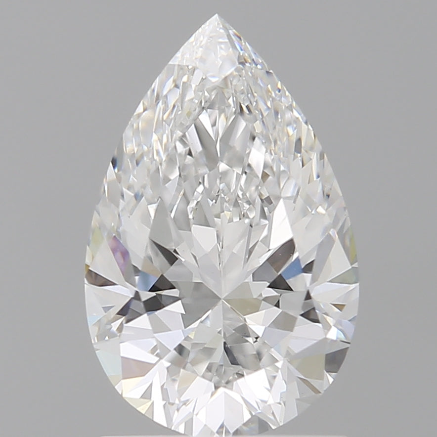 1.59 Carat Pear Shaped, Ideal Cut, E Color, VVS2 Clarity, IGI Certified Lab Grown Diamond