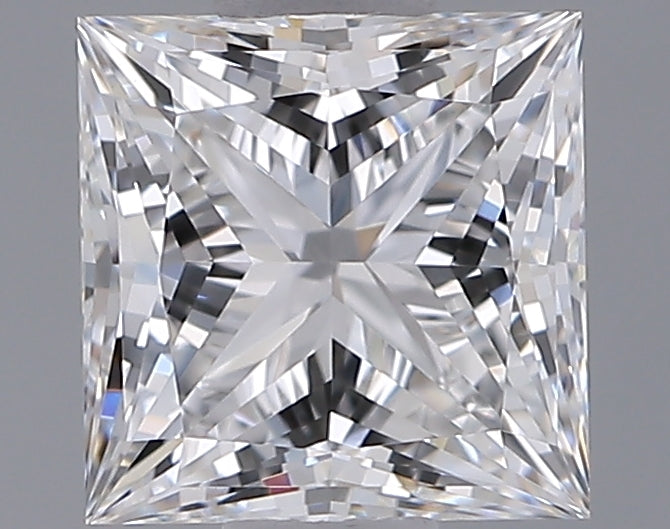 1.06 Carat Princess Shaped, Ideal Cut, E Color, VVS1 Clarity, IGI Certified Lab Grown Diamond