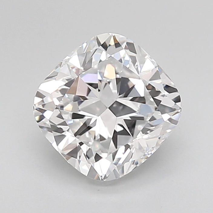2.04 Carat Cushion Shaped, Ideal Cut, D Color, VVS2 Clarity, IGI Certified Lab Grown Diamond