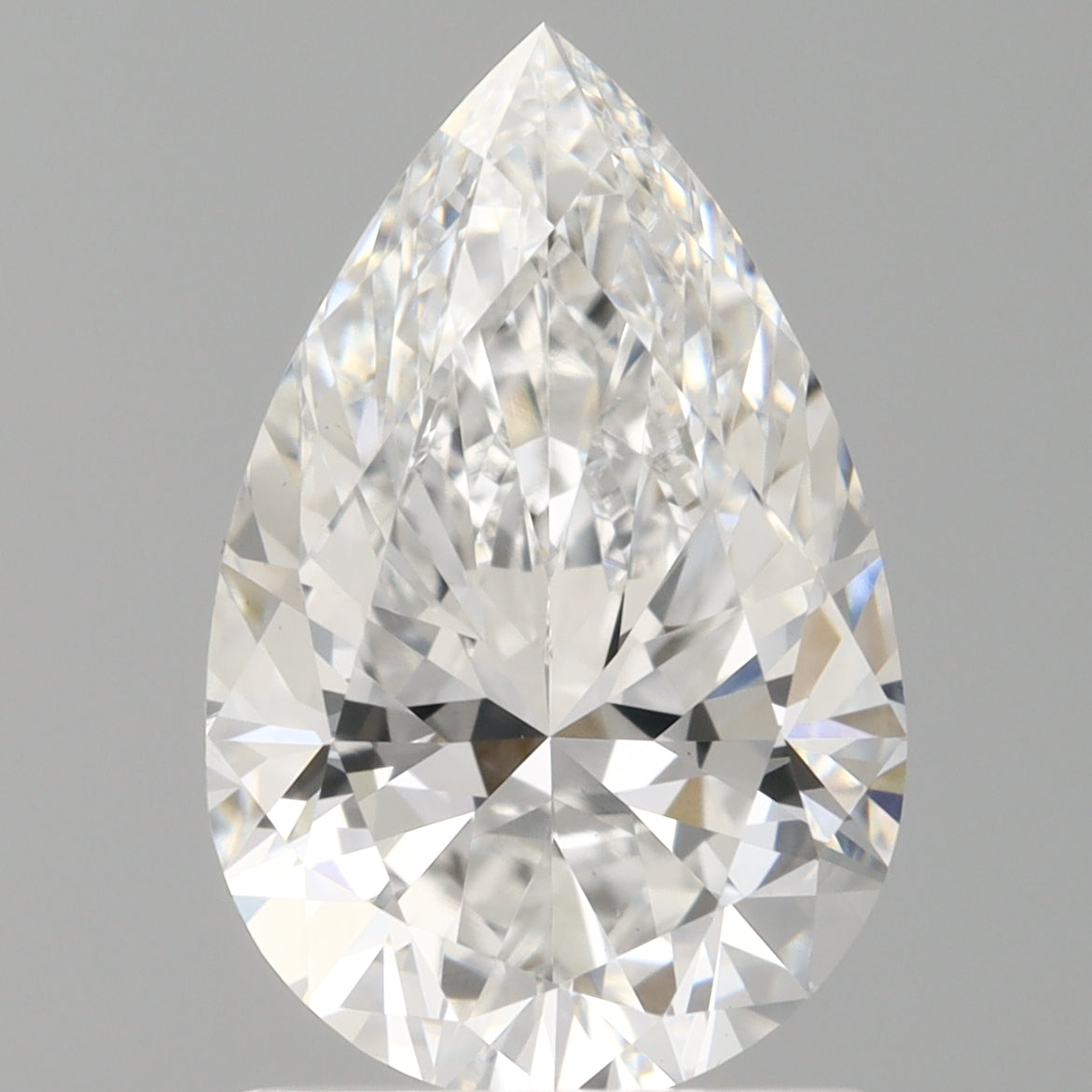 1.58 Carat Pear Shaped, Ideal Cut, E Color, VVS2 Clarity, IGI Certified Lab Grown Diamond