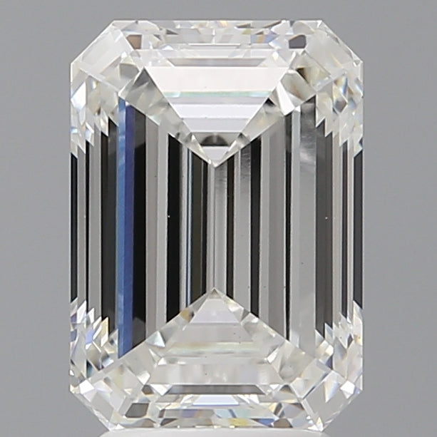 3.60 Carat Emerald Shaped, Ideal Cut, F Color, VS1 Clarity, IGI Certified Lab Grown Diamond