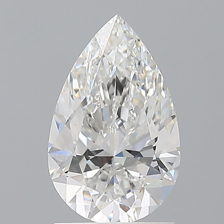 1.59 Carat Pear Shaped, Ideal Cut, E Color, VVS2 Clarity, IGI Certified Lab Grown Diamond