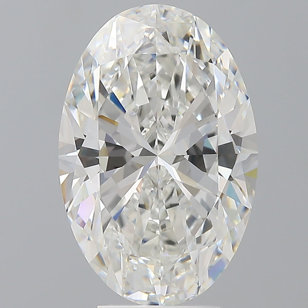 5.50 Carat Oval Shaped, Ideal Cut, F Color, VVS2 Clarity, IGI Certified Lab Grown Diamond