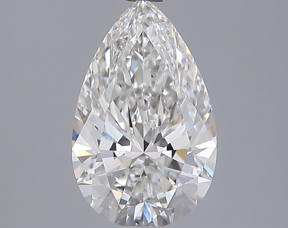 2.05 Carat Pear Shaped, Ideal Cut, F Color, VVS2 Clarity, IGI Certified Lab Grown Diamond