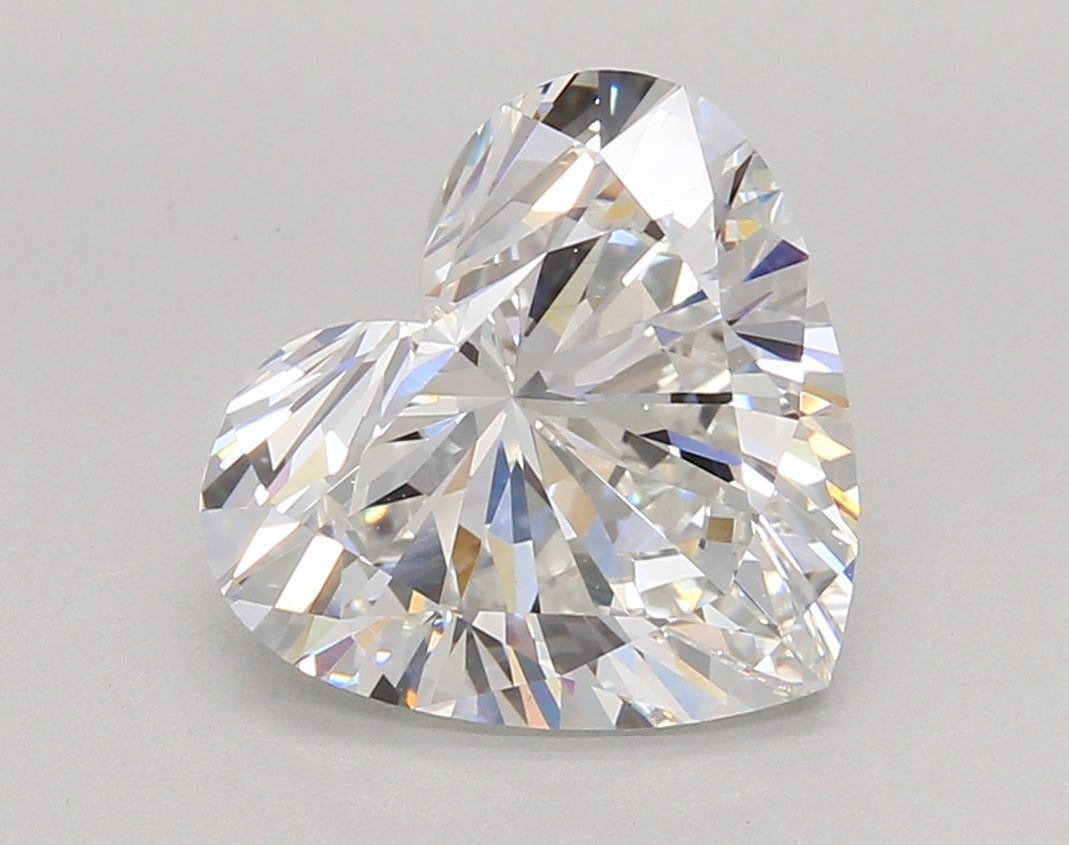 4.03 Carat Heart Shaped, Excellent Cut, E Color, VVS2 Clarity, IGI Certified Lab Grown Diamond