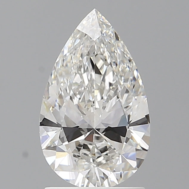 1.58 Carat Pear Shaped, Ideal Cut, E Color, VVS2 Clarity, IGI Certified Lab Grown Diamond
