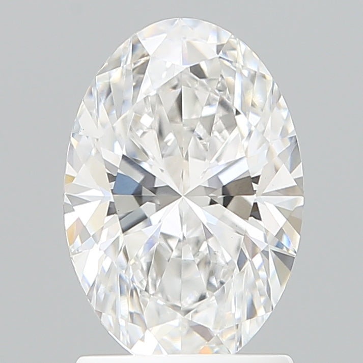 1.70 Carat Oval Shaped, Ideal Cut, D Color, VVS2 Clarity, IGI Certified Lab Grown Diamond