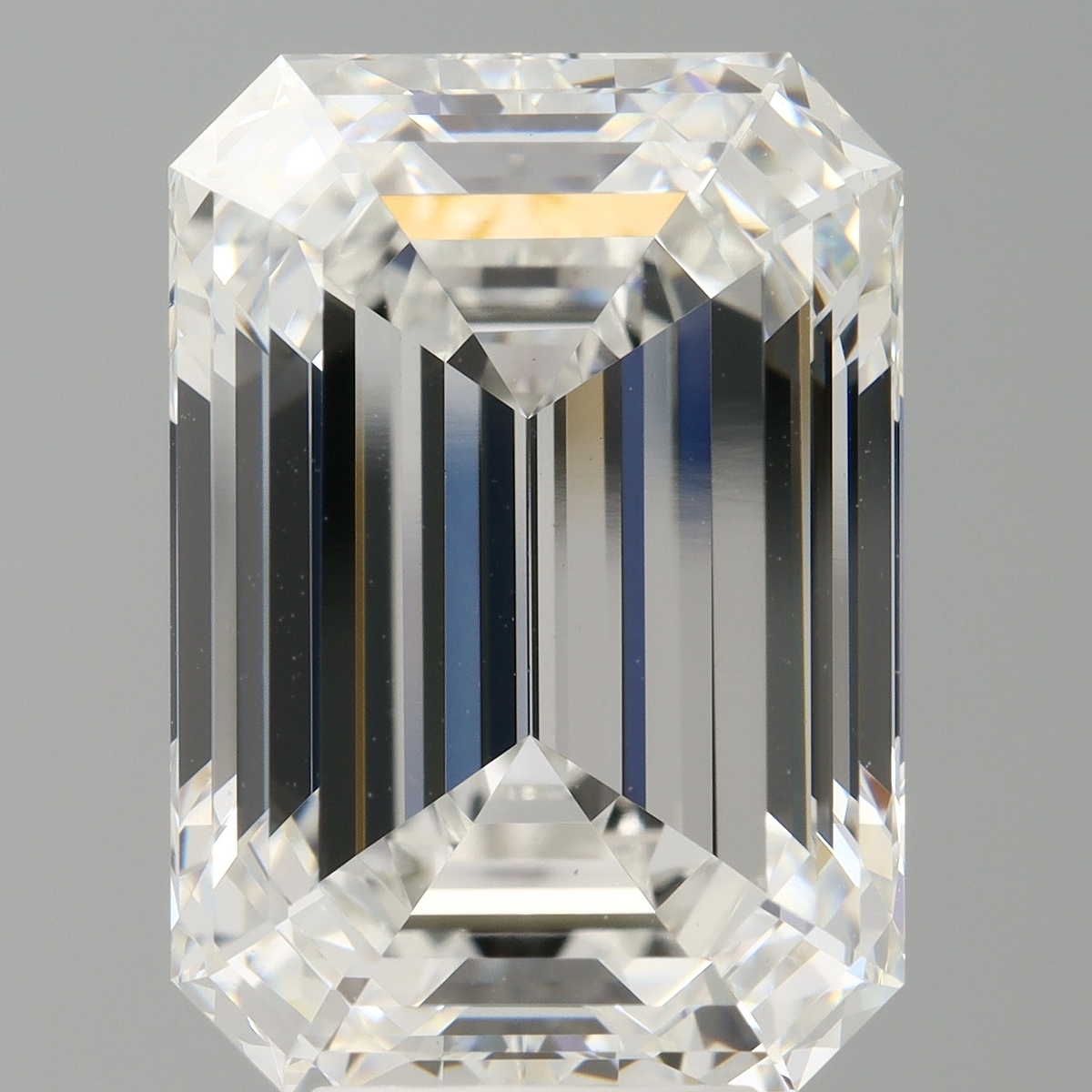 8.09 Carat Emerald Shaped, Ideal Cut, F Color, VVS2 Clarity, IGI Certified Lab Grown Diamond