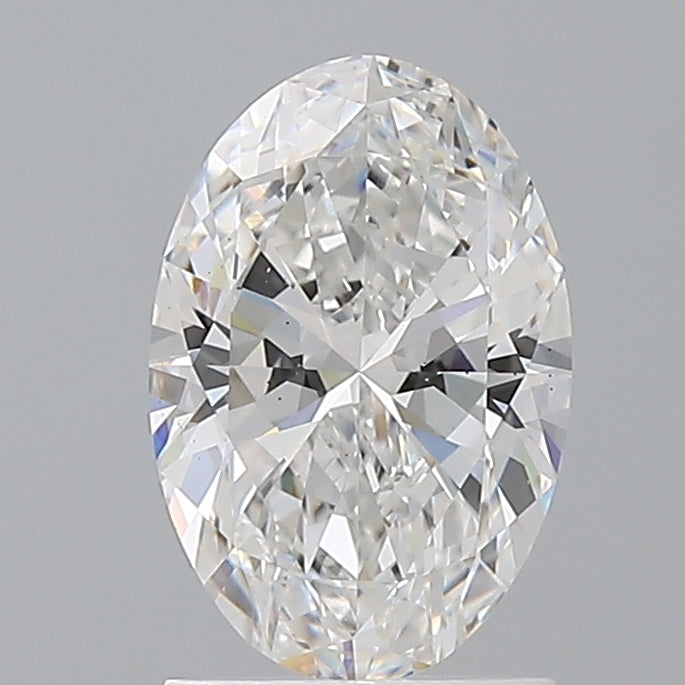 1.60 Carat Oval Shaped, Ideal Cut, E Color, VS2 Clarity, IGI Certified Lab Grown Diamond