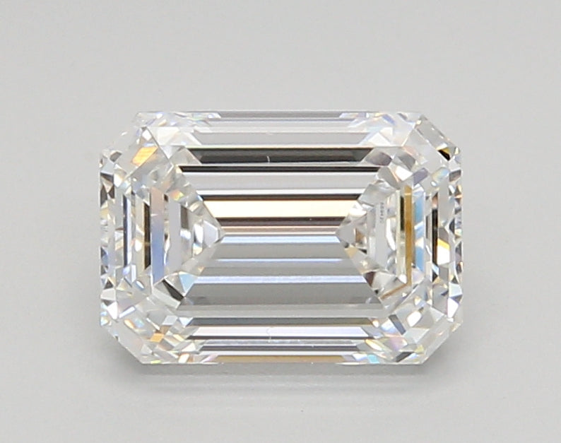2.04 Carat Emerald Shaped, Ideal Cut, E Color, VVS1 Clarity, IGI Certified Lab Grown Diamond