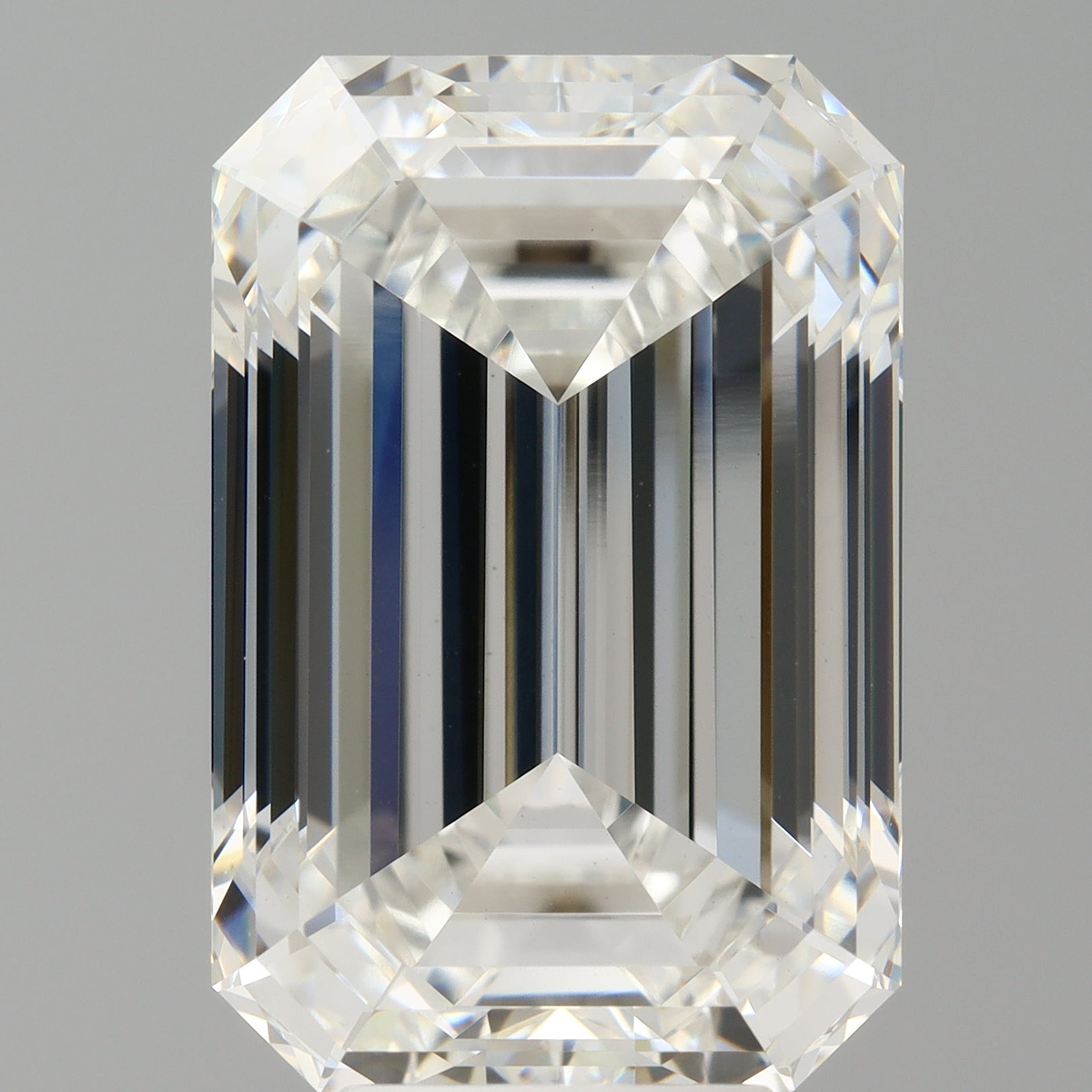 8.10 Carat Emerald Shaped, Ideal Cut, F Color, VVS2 Clarity, IGI Certified Lab Grown Diamond
