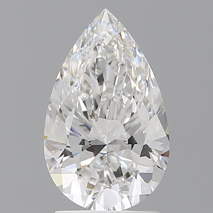 2.10 Carat Pear Shaped, Ideal Cut, E Color, VVS2 Clarity, IGI Certified Lab Grown Diamond