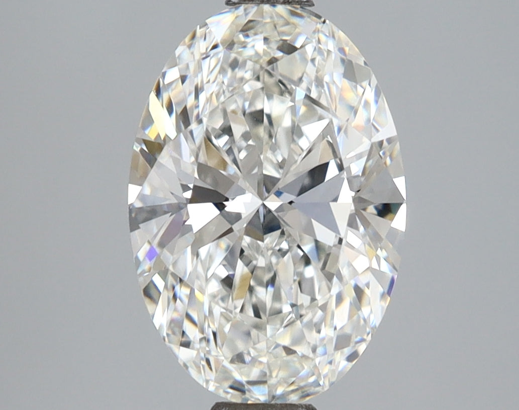 2.55 Carat Oval Shaped, Ideal Cut, F Color, VVS2 Clarity, IGI Certified Lab Grown Diamond