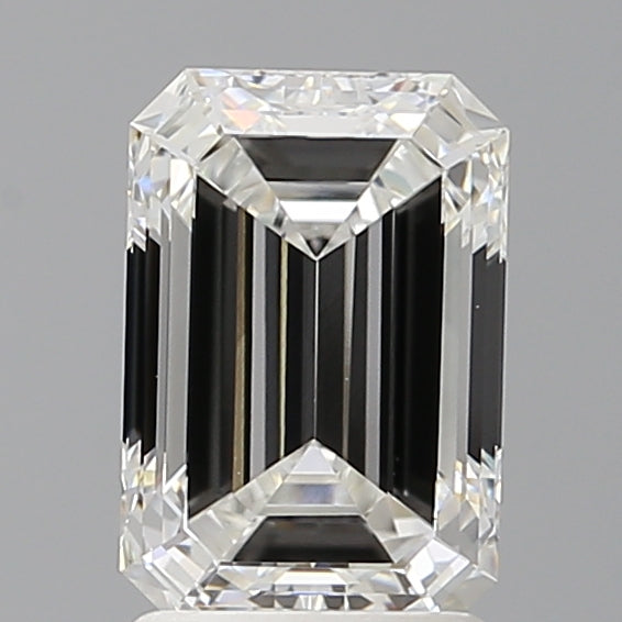 2.10 Carat Emerald Shaped, Ideal Cut, E Color, VVS2 Clarity, IGI Certified Lab Grown Diamond