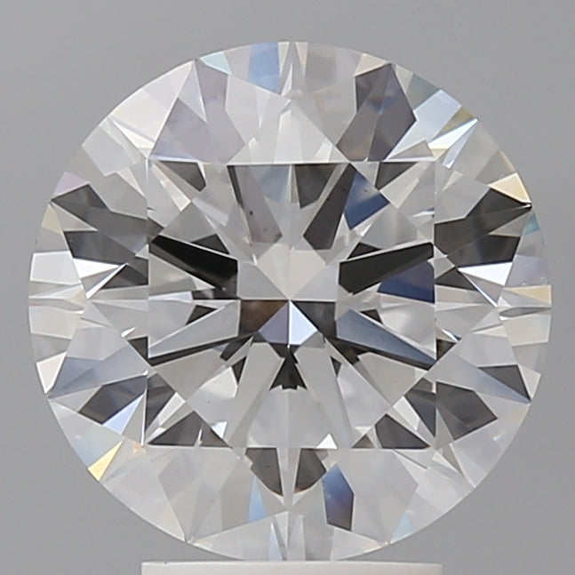 4.10 Carat Round Shaped, Ideal Cut, E Color, VVS2 Clarity, IGI Certified Lab Grown Diamond