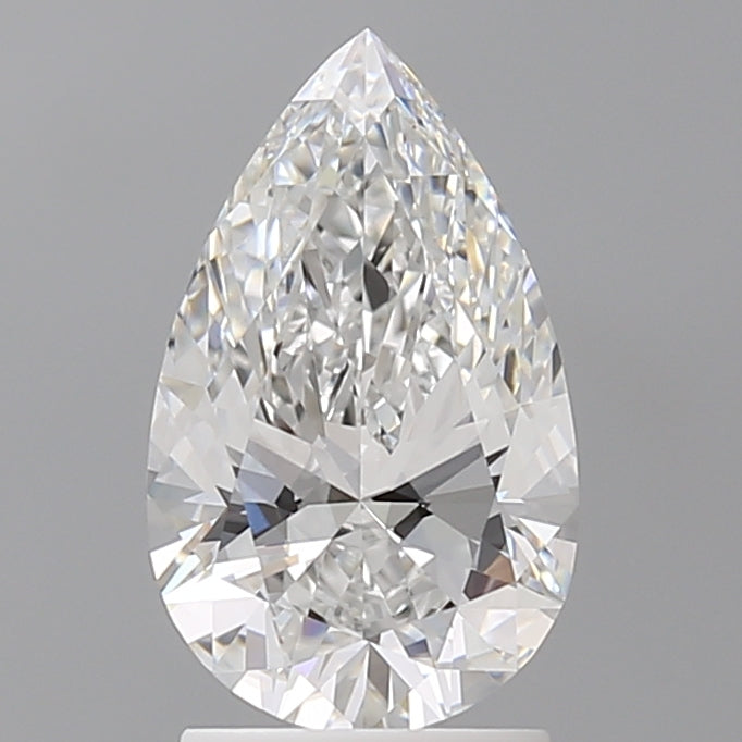 2.03 Carat Pear Shaped, Ideal Cut, E Color, VVS2 Clarity, IGI Certified Lab Grown Diamond