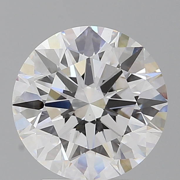 3.09 Carat Round Shaped, Ideal Cut, E Color, VVS2 Clarity, IGI Certified Lab Grown Diamond