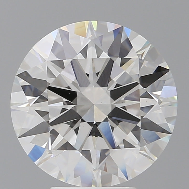 5.60 Carat Round Shaped, Ideal Cut, F Color, VVS2 Clarity, IGI Certified Lab Grown Diamond