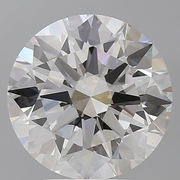 3.95 Carat Round Shaped, Excellent Cut, E Color, VVS2 Clarity, IGI Certified Lab Grown Diamond